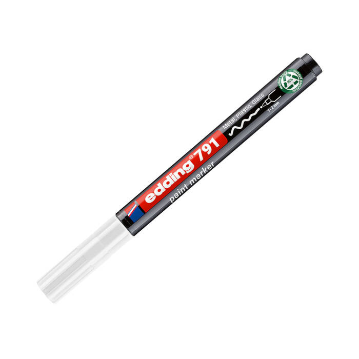 Marker olejowy 1.0-2.0mm biały okrągły Edding 791 PCR EG4023 01