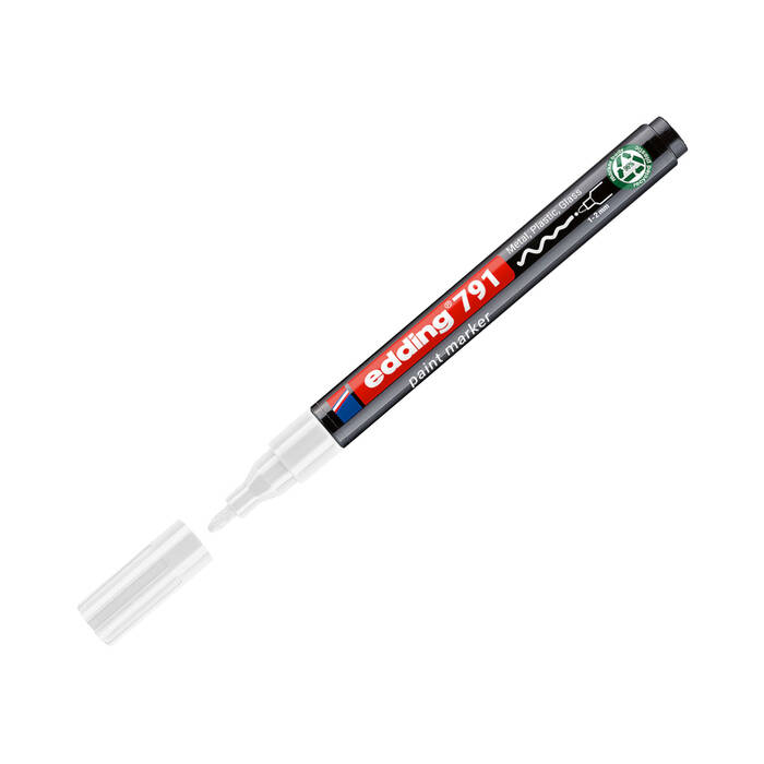 Marker olejowy 1.0-2.0mm biały okrągły Edding 791 PCR EG4023 02