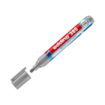 Marker flipchart 1.0-5.0mm srebrnoszary Edding 385 EG5264 02
