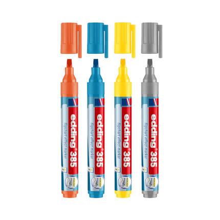 Marker flipchart 1.0-5.0mm 4kol Edding 385 EG5265 02