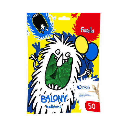 Balon 12 metaliczny zielony (50) Fiorello KA6456 01