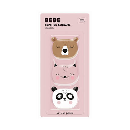 Gumka do ścierania Friends Girls Bebe Kids Interdruk - 3szt. IR1475 01