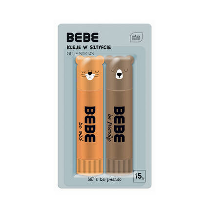 Klej sztyft 15g Bebe Friends Interdruk - 2szt. IR1478 01