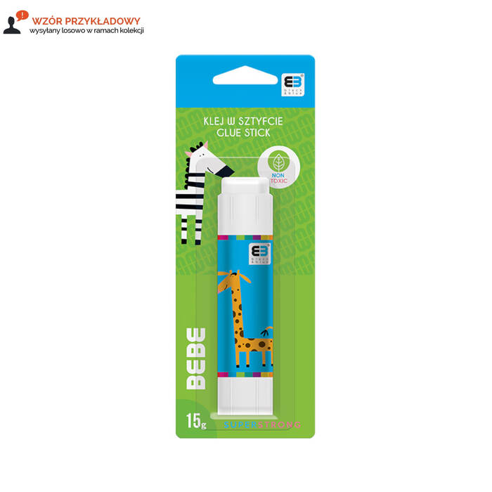 Klej sztyft 15g BeBe Kids blister Interdruk IR1469 01