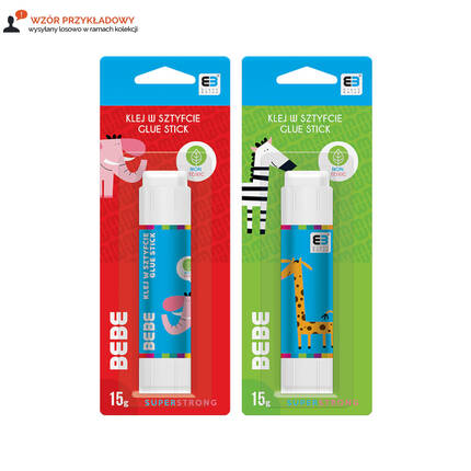 Klej sztyft 15g BeBe Kids blister Interdruk IR1469 02