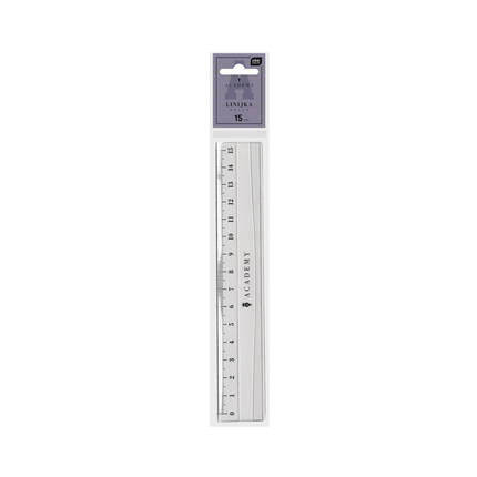 Linijka 15cm plastikowa Academy IR1590 01