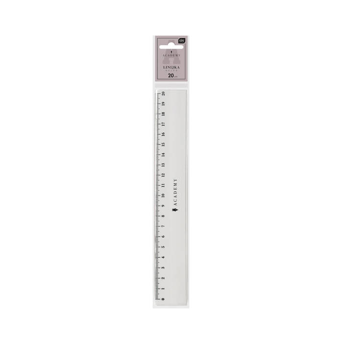 Linijka 20cm plastikowa Academy IR1591 01