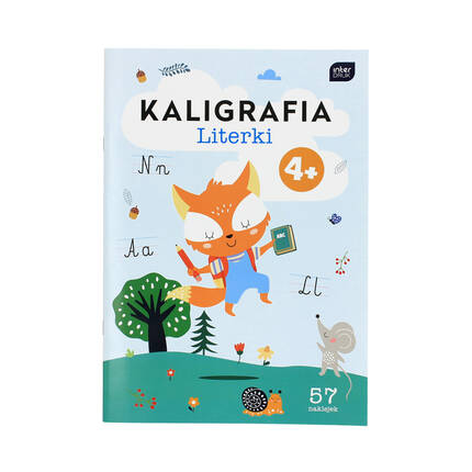 Kolorowanka A4/16 Kaligrafia + naklejki i zadania Interdruk IR7046 01