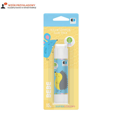 Klej sztyft transparentny 15g BeBe Kids Interdruk IR8012 01