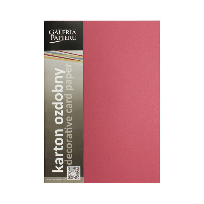 Karton wizytówkowy A4 210g Pearl czerwony (20) AG1230 01
