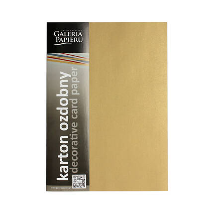 Karton wizytówkowy A4 135g Pearl złoty 20 ark. AG1224 01