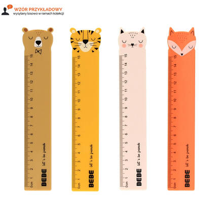 Linijka 15cm plastikowa BeBe Kids IR1658 02
