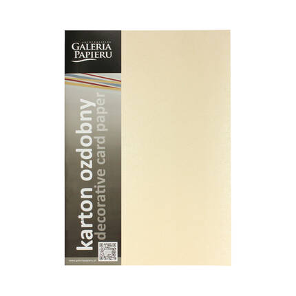 Karton wizytówkowy A4 135g Pearl kremowy 20 ark. AG1223 01