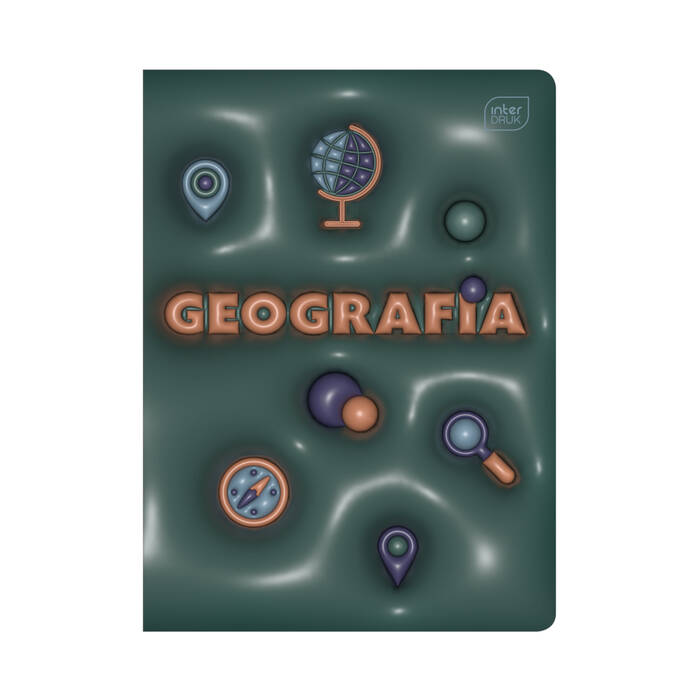 Zeszyt A5/60 kratka geografia hybrid + pugułka wiedzy Interdruk IR1694 01