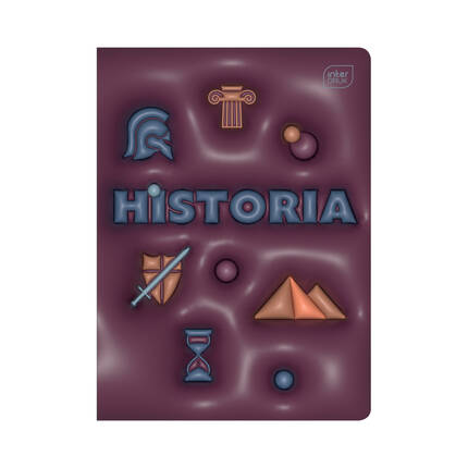 Zeszyt A5/60 kratka historia hybrid + pigułka wiedzy Interdruk IR1695 01