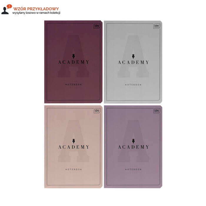 Zeszyt A5/60 kratka Academy Interdruk 90g IR1160 03