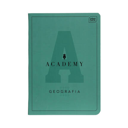 Zeszyt A5/60 kratka Academy Geografia Interdruk 90g IR1354 01