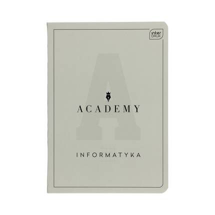 Zeszyt A5/60 kratka Academy Informatyka Interdruk 90g IR1356 01