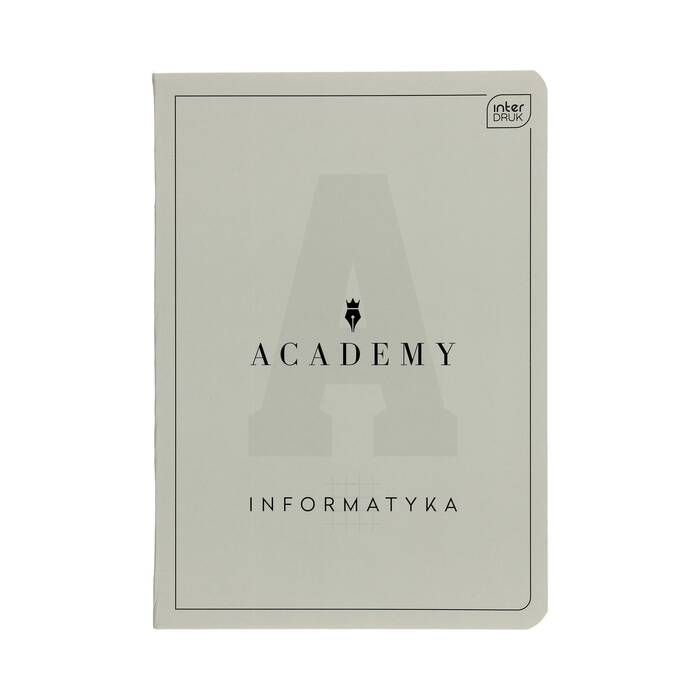 Zeszyt A5/60 kratka Academy Informatyka Interdruk 90g IR1356 01