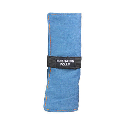 Piórnik zwijany jasnoniebieski jeans KIN AR1230 02