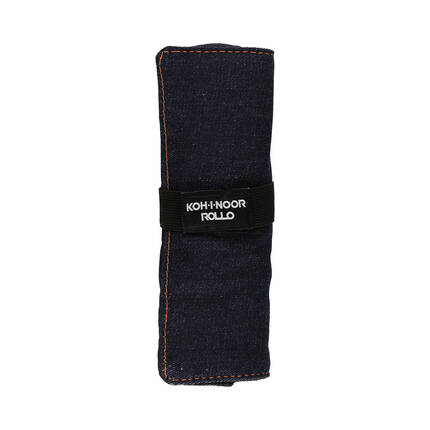 Piórnik zwijany ciemnoniebieski jeans KIN AR1231 02