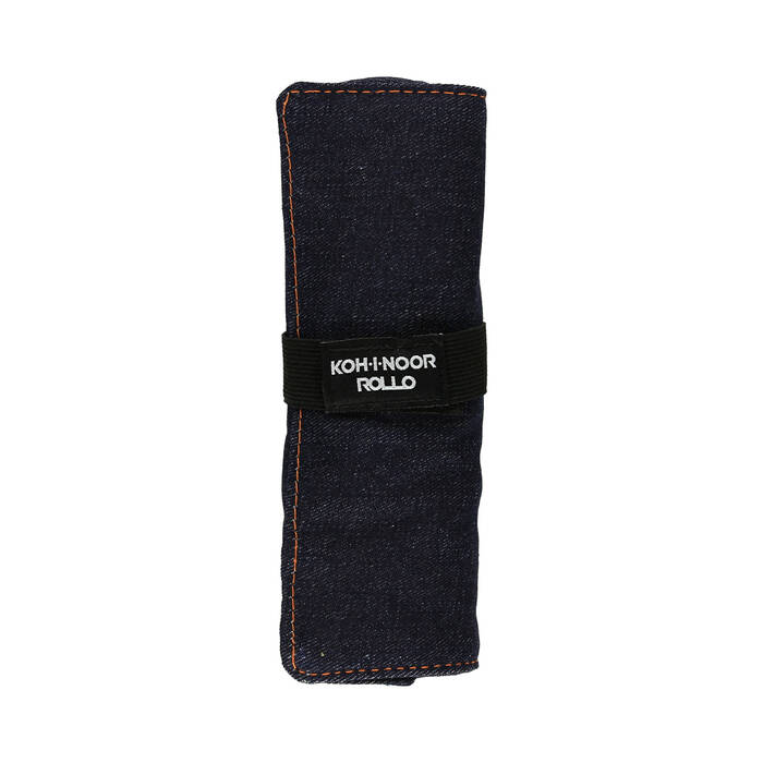 Piórnik zwijany ciemnoniebieski jeans KIN AR1231 02