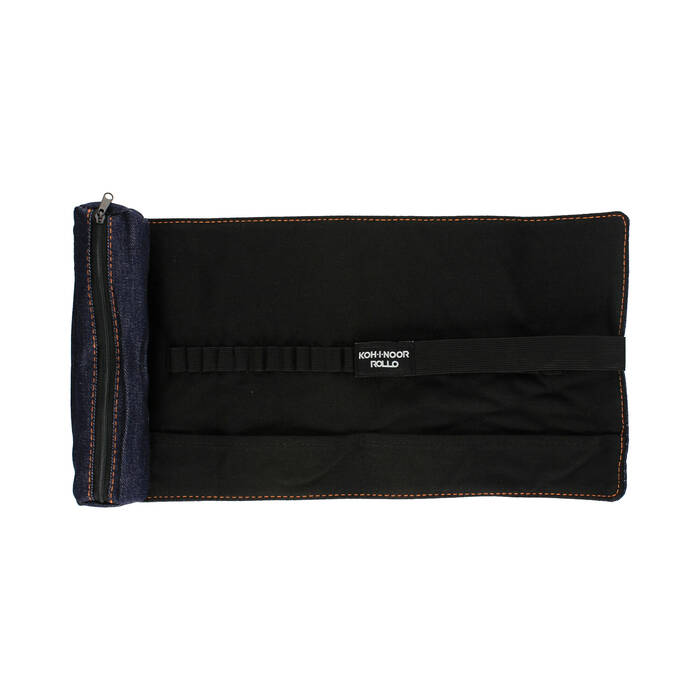 Piórnik zwijany ciemnoniebieski jeans KIN AR1231 03