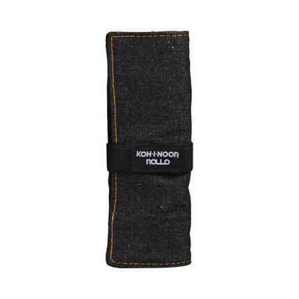 Piórnik zwijany czarny jeans KIN AR1232 02