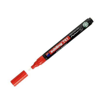 Marker olejowy 1.0-2.0mm czerwony okrągły Edding 791 PCR EG4014 02