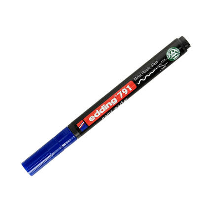 Marker olejowy 1.0-2.0mm niebieski okrągły Edding 791 PCR EG4015 01
