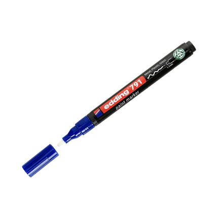 Marker olejowy 1.0-2.0mm niebieski okrągły Edding 791 PCR EG4015 02