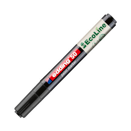 Marker olejowy 2.0-3.0mm czarny okrągły Edding 50 EcoLine EG4026 01