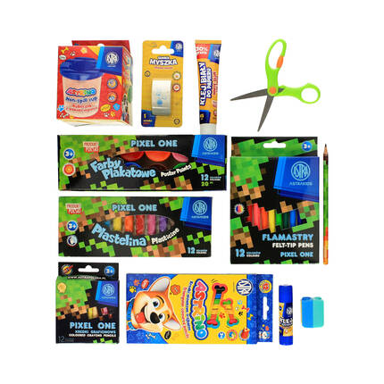Wyprawka szkolna 20elementów Pixel One Astra 601124007 AZ0615 02