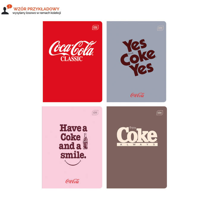 Zeszyt A5/60 linia Hybrid Coca Cola Interdruk 70g IR1767 03