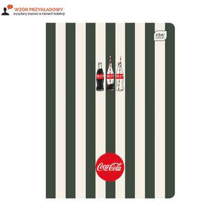 Zeszyt A5/80 kratka Soft Touch Coca Cola Interdruk IR1772 01