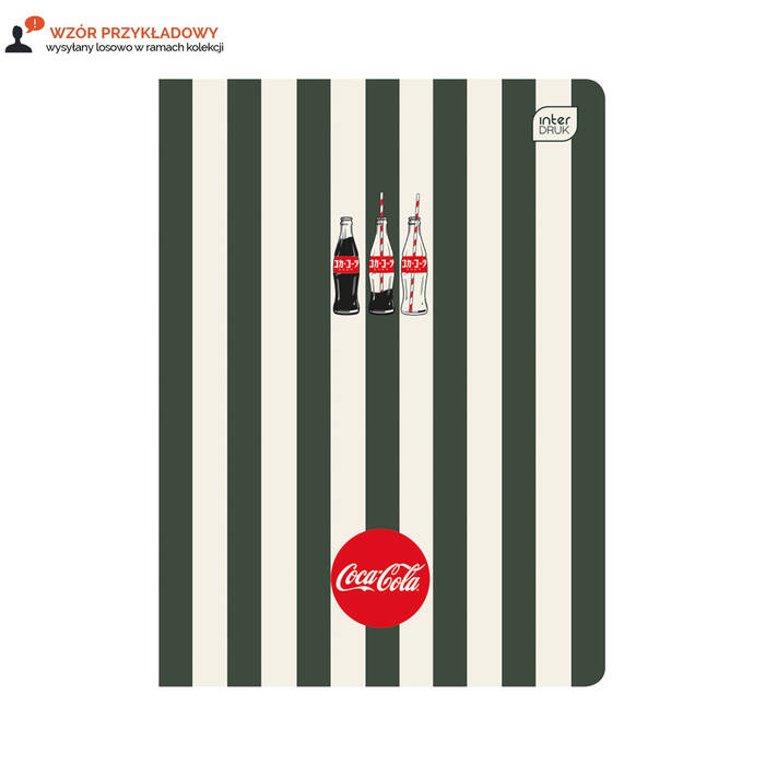 Zeszyt A5/80 kratka Soft Touch Coca Cola Interdruk IR1772 01
