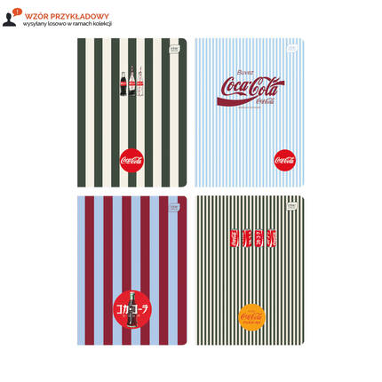 Zeszyt A5/80 kratka Soft Touch Coca Cola Interdruk IR1772 02