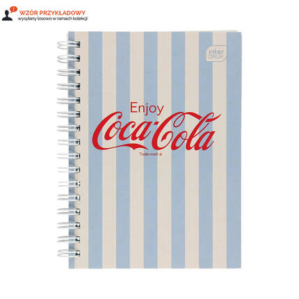 Kołozeszyt A6/80 kratka Soft Touch Coca Cola Interdruk IR1773 01