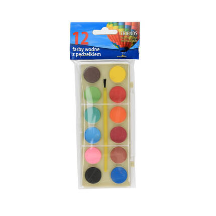 Farba akwarelowa 12kol Grand eko KA6431 01