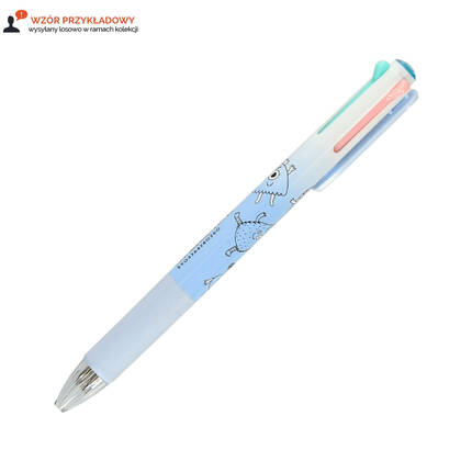 Długopis automatyczny 0.5mm wielokolorowy GR-F5518 Fiorello KA6523 01