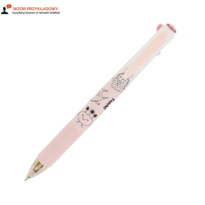 Długopis automatyczny 0.5mm wielokolorowy GR-F5518 Fiorello KA6523 02