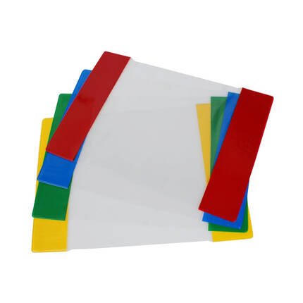 Okładki na zeszyt A5 kolorowe zakładki OZK10-01 - 10szt. BF5590 02