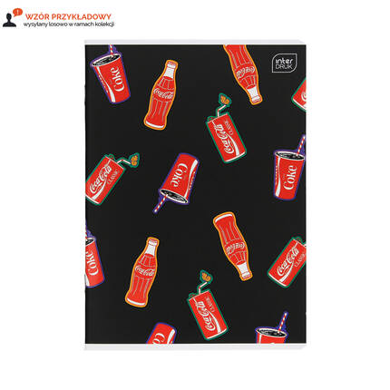 Zeszyt A5/32 kratka mat+UV Coca Cola Interdruk 70g IR1761 01