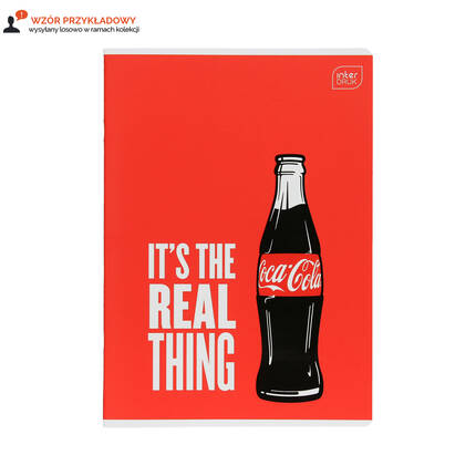 Zeszyt A5/32 linia kolor mat+UV Coca Cola Interdruk 70g IR1762 01