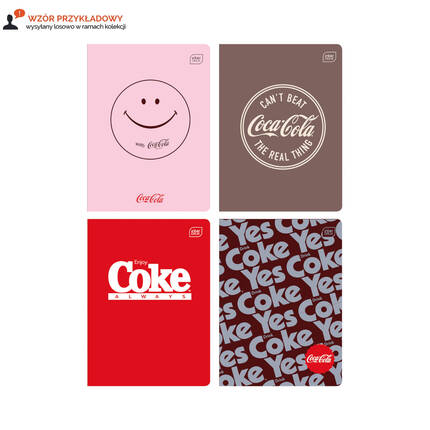 Zeszyt A5/60 kratka Hybrid Coca Cola Interdruk 70g IR1766 02