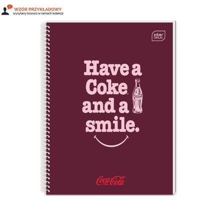 Kołozeszyt A4/100 kratka Hybrid Coca Cola Interdruk IR1769 01