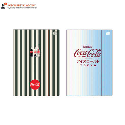 Teczka gumka A4 Soft Touch Coca Cola Interdruk IR1777 02