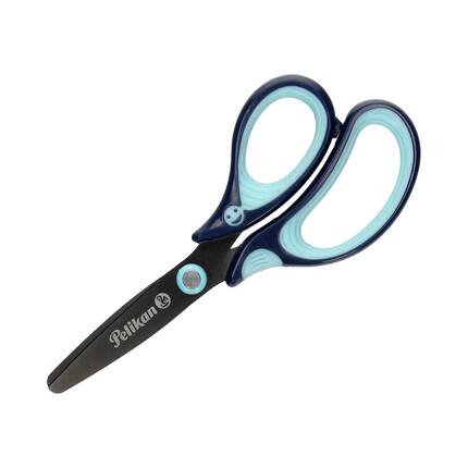 Nożyczki ergonomiczne 14cm dla praworęcznych niebieskie Pelikan Griffix OL1050 01