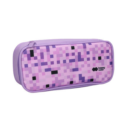 Piórnik saszetka 1zamek/klapka violet PIXI HappyColor HA2213 ST8116 01