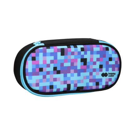 Piórnik saszetka 1zamek/klapka blue PIXI HappyColor owalny ST8117 01